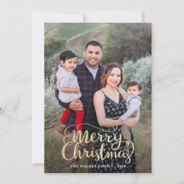 Festividades Cartão de Natal com inscrição manual