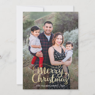Festividades Cartão de Natal com inscrição manual