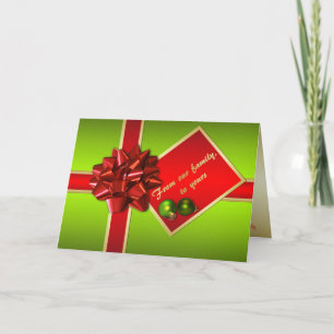 Festividades Cartão de Natal com Inserção de Foto da Família