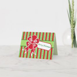 Festividades Cartão de Natal com Laço Retro