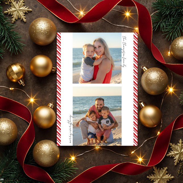 Festividades Cartão de Natal com Listra de Cana-de-Açúcar - Fot (Criador carregado)