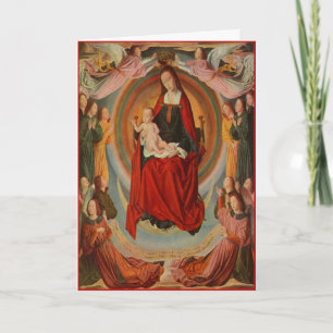 Festividades Cartão de Natal com Madonna e Criança - Personal