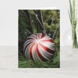 Festividades Cartão de Natal com Ornamento