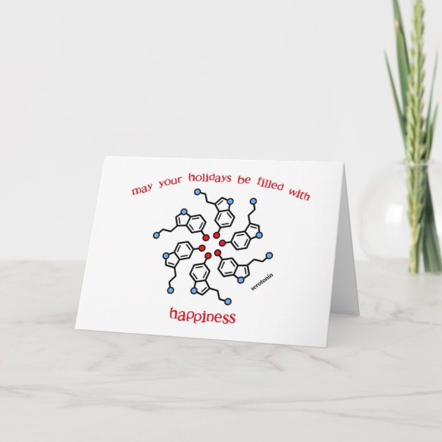 Festividades Cartão de Natal Coroa de Serotonina (Frente)