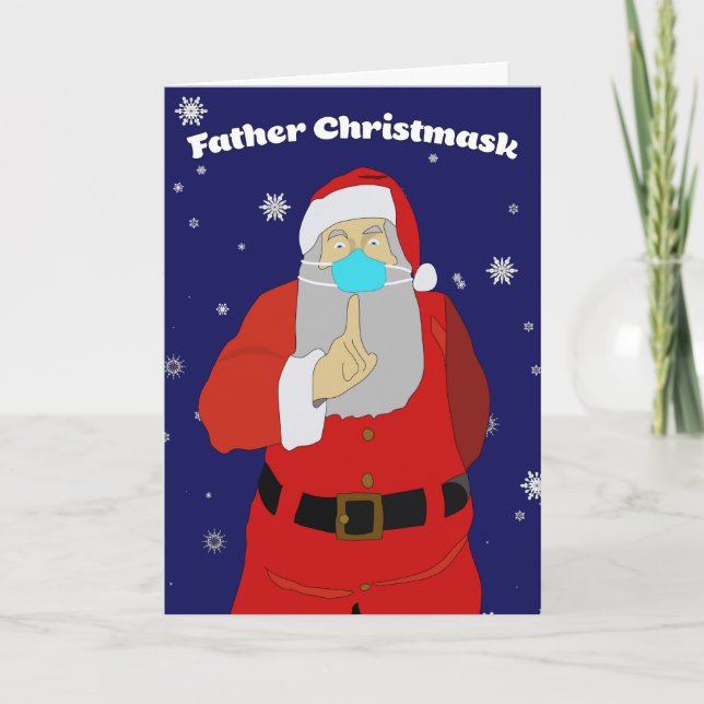 Festividades Cartão de Natal Coronavírus (Frente)