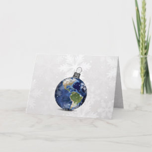 Festividades cartão de natal corporativo da paz no mundo