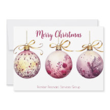 Cartão de Natal Corporativo Elegante