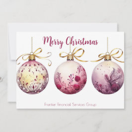Festividades Cartão de Natal Corporativo Elegante
