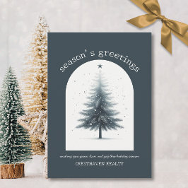 Festividades Cartão de Natal Corporativo Elegante