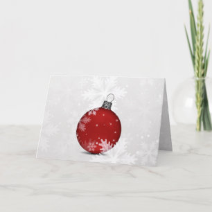 Festividades cartão de Natal corporativo festivo prata vermelho