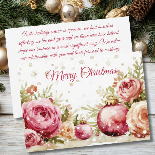 Festividades Cartão de Natal Corporativo Personalizado para Emp