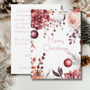 Festividades Cartão de Natal Corporativo Personalizado para Emp