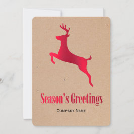 Festividades Cartão de Natal Corporativo Red Deer