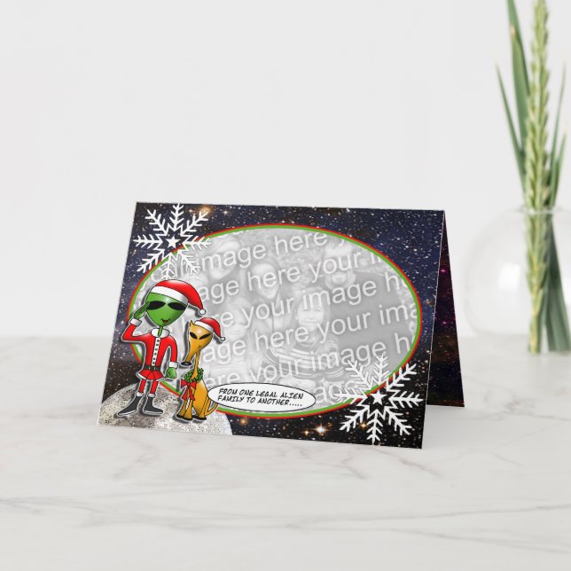 Festividades Cartão de Natal Cósmico Eto (Frente)