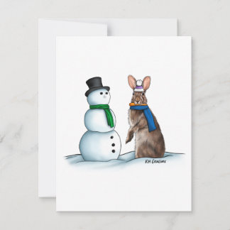 Festividades Cartão de Natal - Cottontail