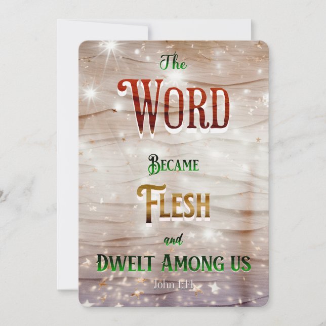 Festividades Cartão de Natal Cristão 2023 Design moderno (Frente)