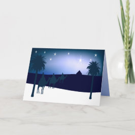 Festividades Cartão de Natal Cristão Bethlehem