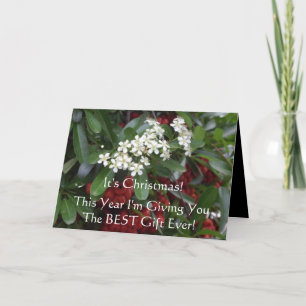 Festividades Cartão de Natal Cristão com mensagem Gospel