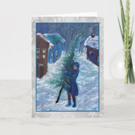 Festividades Cartão de Natal da arte do conto de Dicken