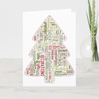 Festividades Cartão de Natal da árvore de Natal moderna