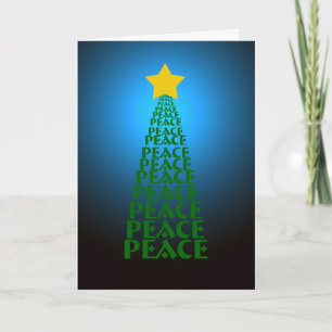 Festividades Cartão de Natal da Árvore de Paz