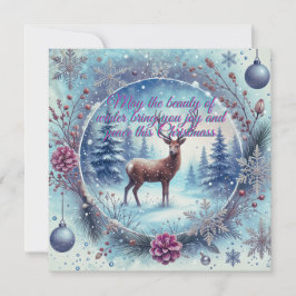 Festividades Cartão de Natal da Bela Inverno