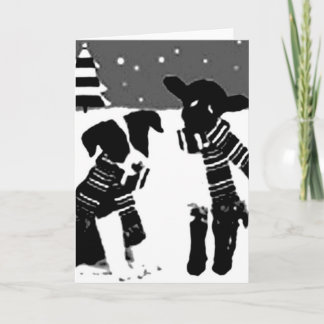 Festividades Cartão de Natal da Border Collie