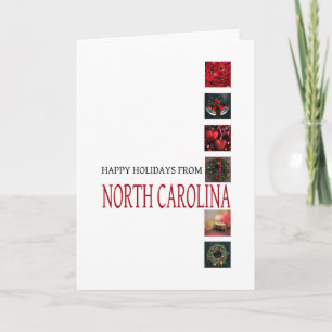 Festividades Cartão de Natal da Carolina do Norte, específico d