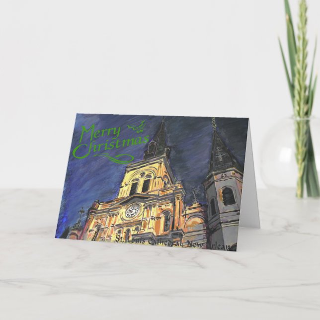 Festividades Cartão de Natal da catedral de St Louis (Frente)