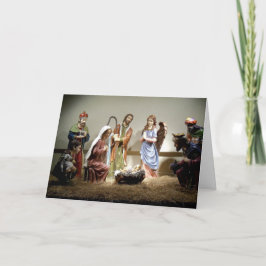 Festividades Cartão de Natal da Cena de Natal da Natividade Man