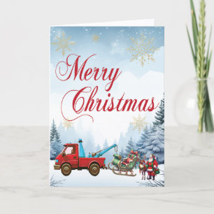 Festividades Cartão de Natal da Companhia de Caminhão Engraçado