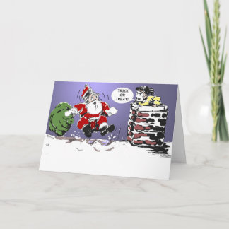 Festividades Cartão de Natal da doçura ou travessura