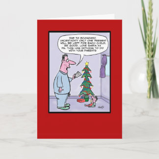 Festividades Cartão de Natal da economia