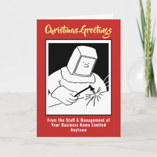 Festividades Cartão de Natal da Empresa Solder ou Blacksmith