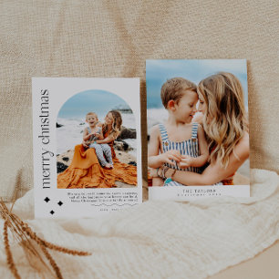 Festividades Cartão de Natal da Família de Fotos de Arch Minima