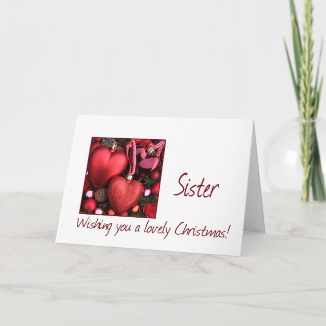Festividades Cartão de Natal da Irmã Feliz (Frente)