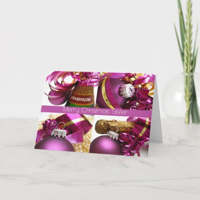 Festividades Cartão de Natal da Irmã Feliz (Frente)