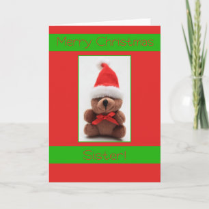 Festividades Cartão de Natal da Irmã Feliz