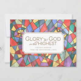 Festividades Cartão de Natal da Janela de Vidro Estreita