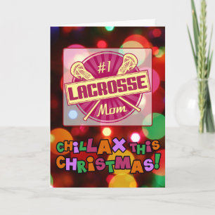 Festividades Cartão de Natal Da Mãe De Lacrosse No1, Personaliz