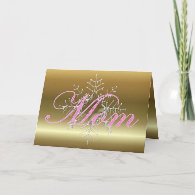 Festividades Cartão de Natal da mamãe (Frente)