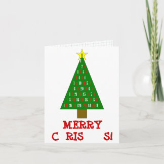 Festividades Cartão de Natal da matemática