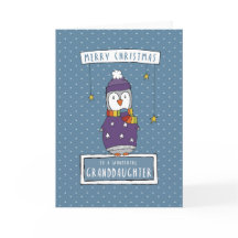 Cartão de Natal da neta maravilhosa