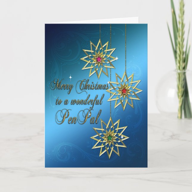 Festividades Cartão de Natal da Penpal (Frente)