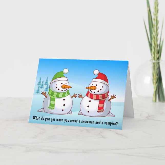 Festividades Cartão de Natal da piada do humor da Jogo-data do (Frente)