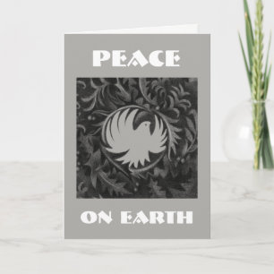 Festividades Cartão de natal da pomba de paz estilo William Mor