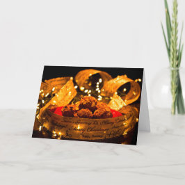 Festividades Cartão de Natal da receita do muffin da especiaria