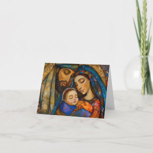 Festividades Cartão de Natal da Sagrada Família