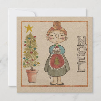 Festividades Cartão de Natal da Sra. Noel