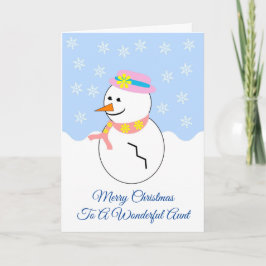 Festividades Cartão de Natal da tia da Design de Neve